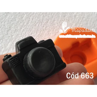 Cód 663 Molde de silicone máquina fotográfica