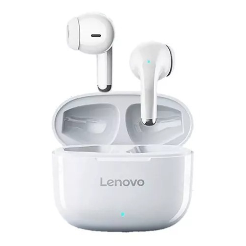 Fone De Ouvido Sem Fio Bluetooth 5.1 Lenovo Lp 40 Pro Tws Earpods - Branco.