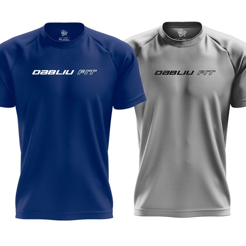Kit 2 Camisetas Dry Fit Musculação Coleção Basic Fit Proteção Uv 35+ Dabliu Fit Academia