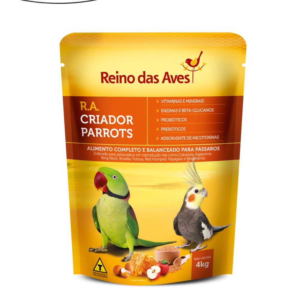 RA Criador Parrots Farinhada 4kg - Reino Das Aves | Shopee Brasil