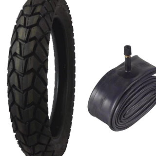 Pneu Traseiro Xre190/ Bros 110/90-17 + Câmara De Ar Mj17
