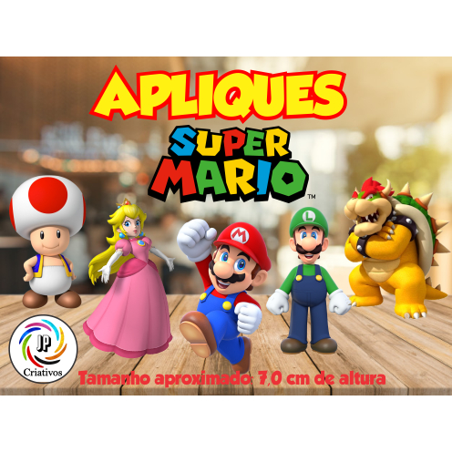 Aplique Grande 2 Mario Bros Filme - Fazendo a Nossa Festa