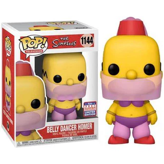 FUNKO POP THE SIMPSONS SDCC 2021 EXCLUSIVE - BELLY DANCER HOMER 1144 NOVO ORIGINAL DEFEITO NA CAIXA em Oferta na Shopee