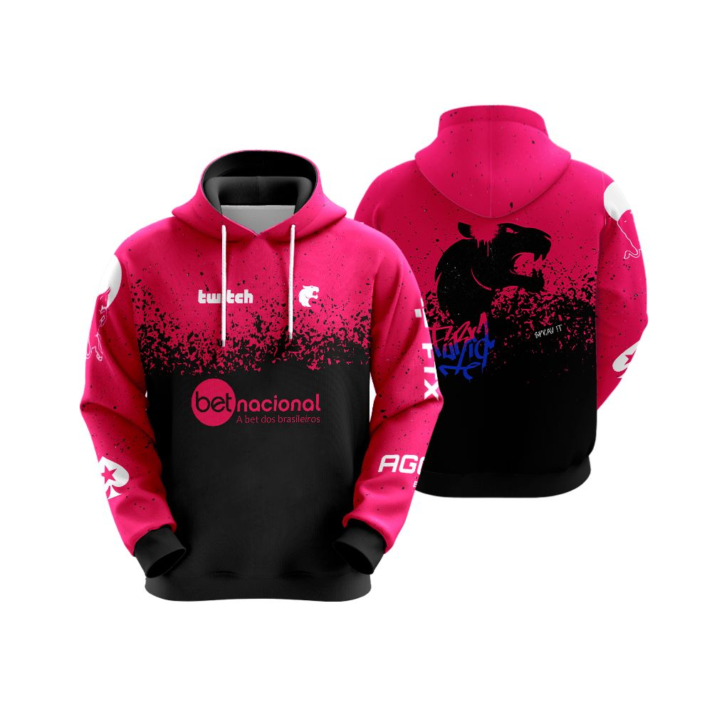 MOLETOM BLUSA DE FRIO FURIA CS GO PINK REF:0593 | Shopee Brasil