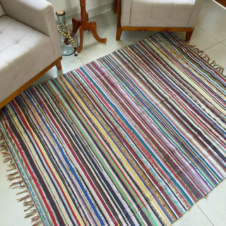Tapete Grande de Algodão De Sala Ou Quarto Luxo 2,00m x 1,5m