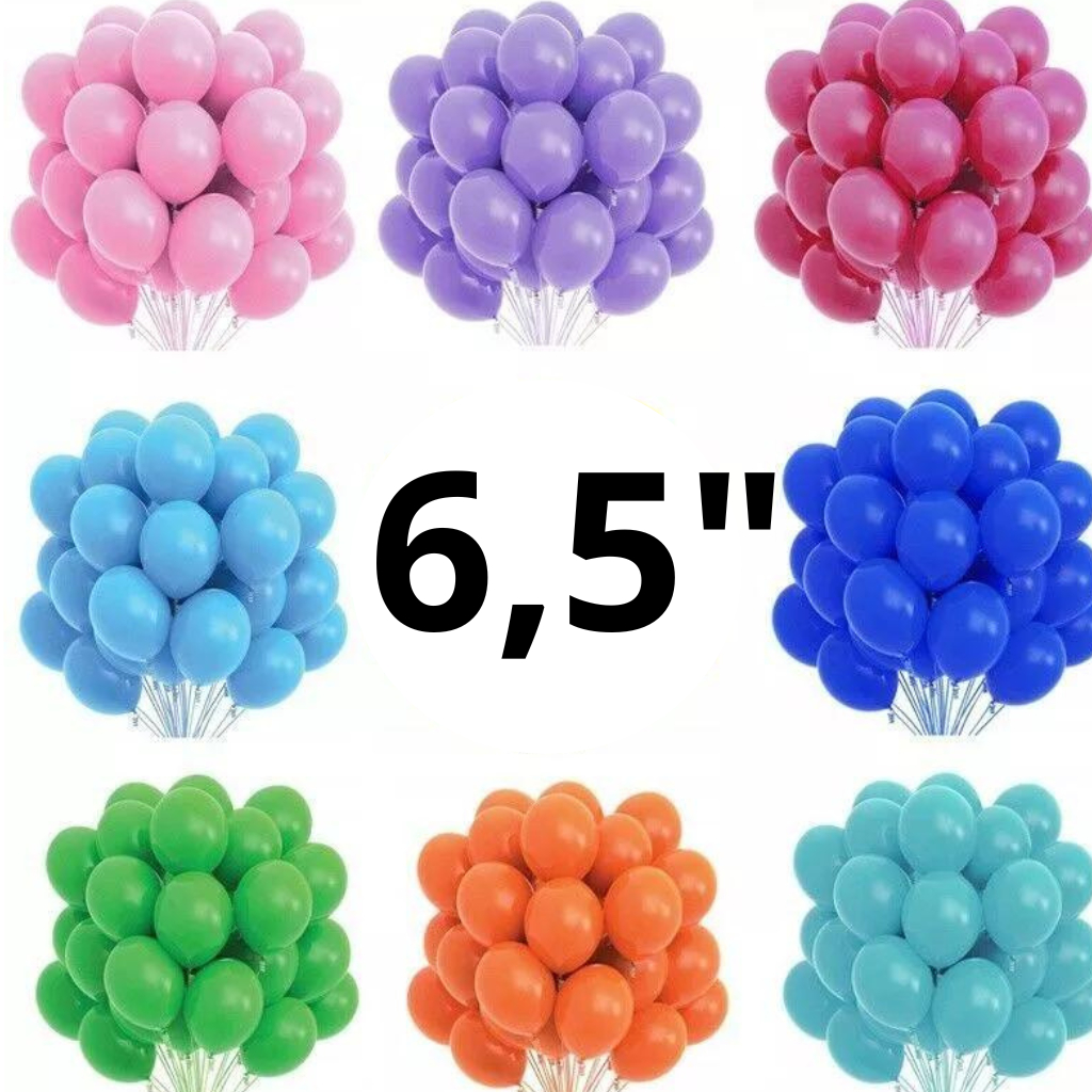 50 Unidades Balão Bexiga 6,5 Polegadas Liso Pera Para Festas Eventos Aniversário Decoração Happy Day