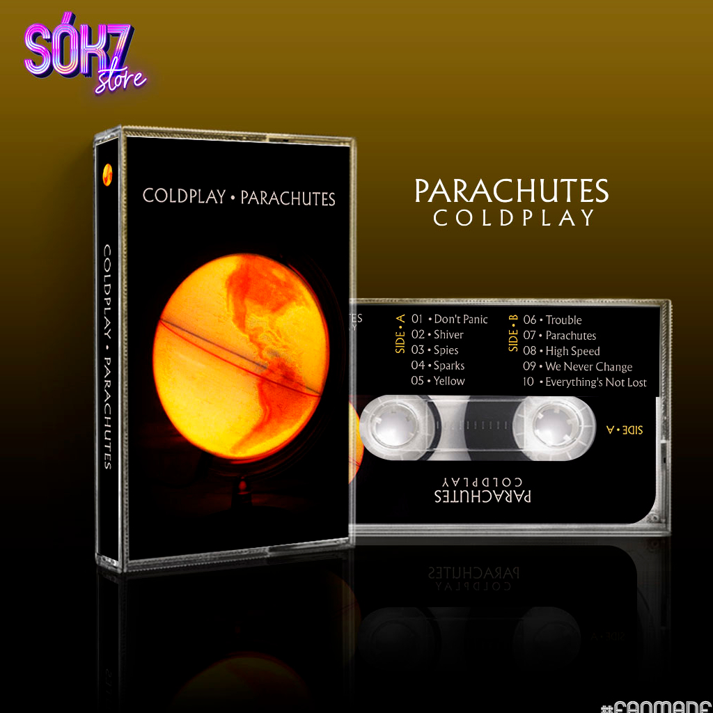 Fita K7: Coldplay - Parachutes (FanMade) | Shopee Brasil