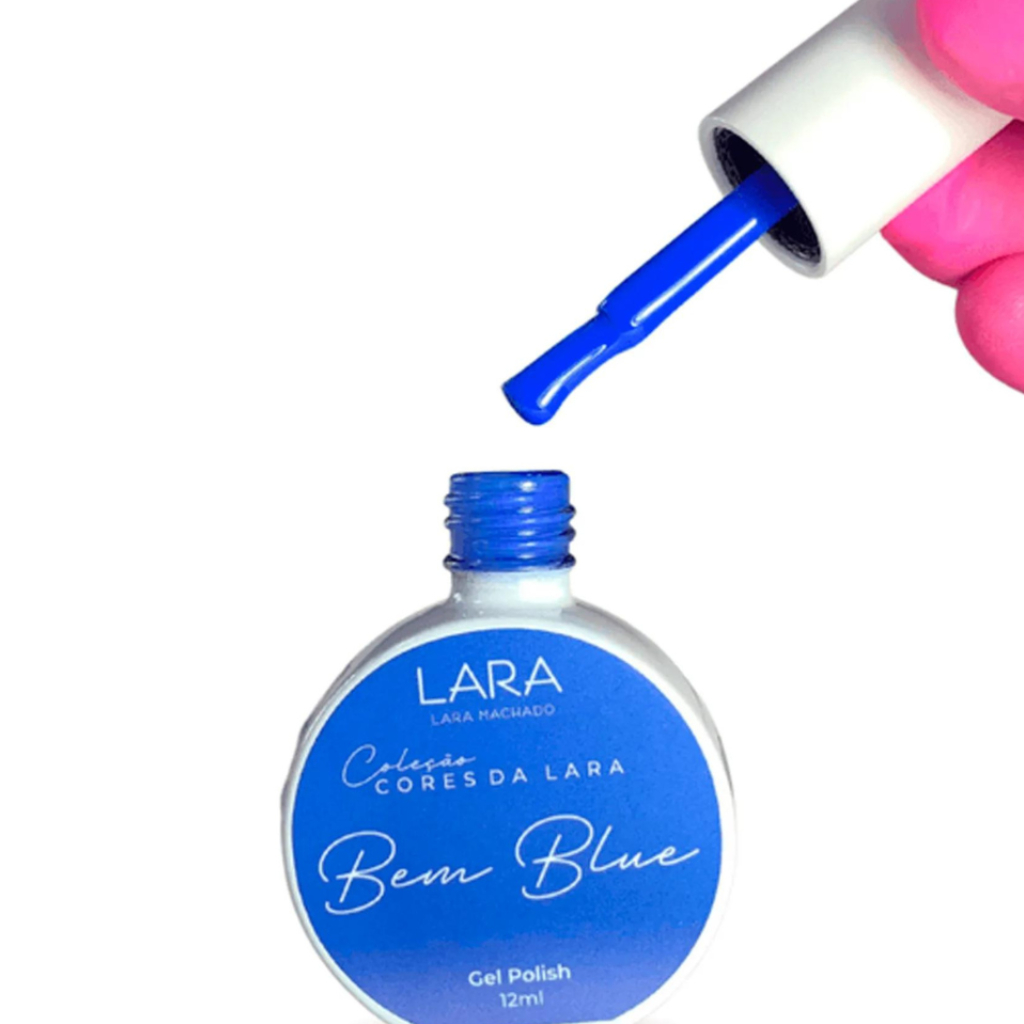 Lara Machado Esmalte em Gel Cores da Lara Bem Blue 12ml Shopee Brasil