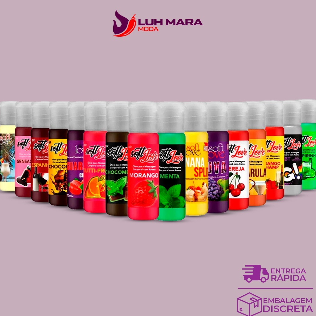 Gel Comestível 15ml Soft Love - Sex Shop - Gel Massagem Sabores Esquenta  Esfria Vibra Lubrifica | Shopee Brasil