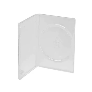 Estojo Slim Capa Box Case Dvd-cd Simples Transparente 7mm - 12 Unids