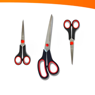 Kit 3 Tesouras Aço Inox Diferentes Tamanhos Multiuso Cozinha Artesanato