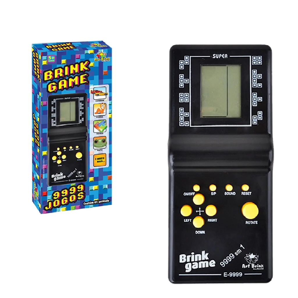 MINI VIDEOGAME PORTÁTIL BRINK GAME 9999 EM 1 | ART BRINK