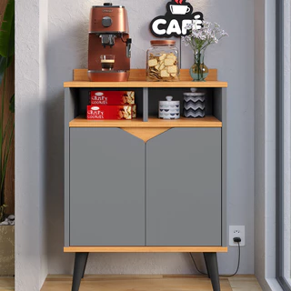 Balcão Buffet / Cantinho Do Café Pix Pé Palito Retrô com 2 Portas