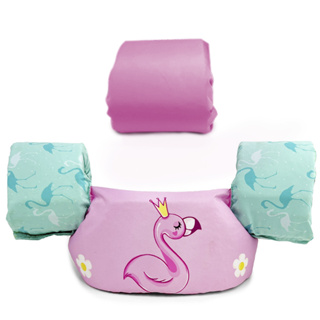 Boia Colete Salva-vidas Infantil Com Boia Auxiliar Flamingo