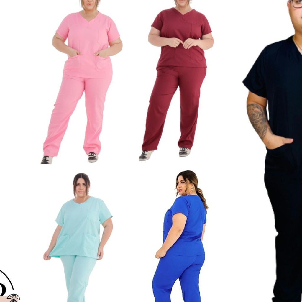 Roupa De Hospital Uniforme Unissex Cuidador Pijama Cirúrgico Scrub 10