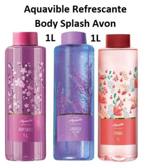 Aquavibe Refrescantes Body Splash Avon 1L Várias Fragrâncias ...