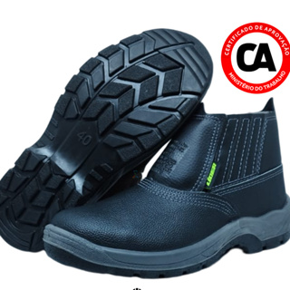 Botina De Segurança Bota Modelo L106PVC Couro Relax Bico Pvc Lider