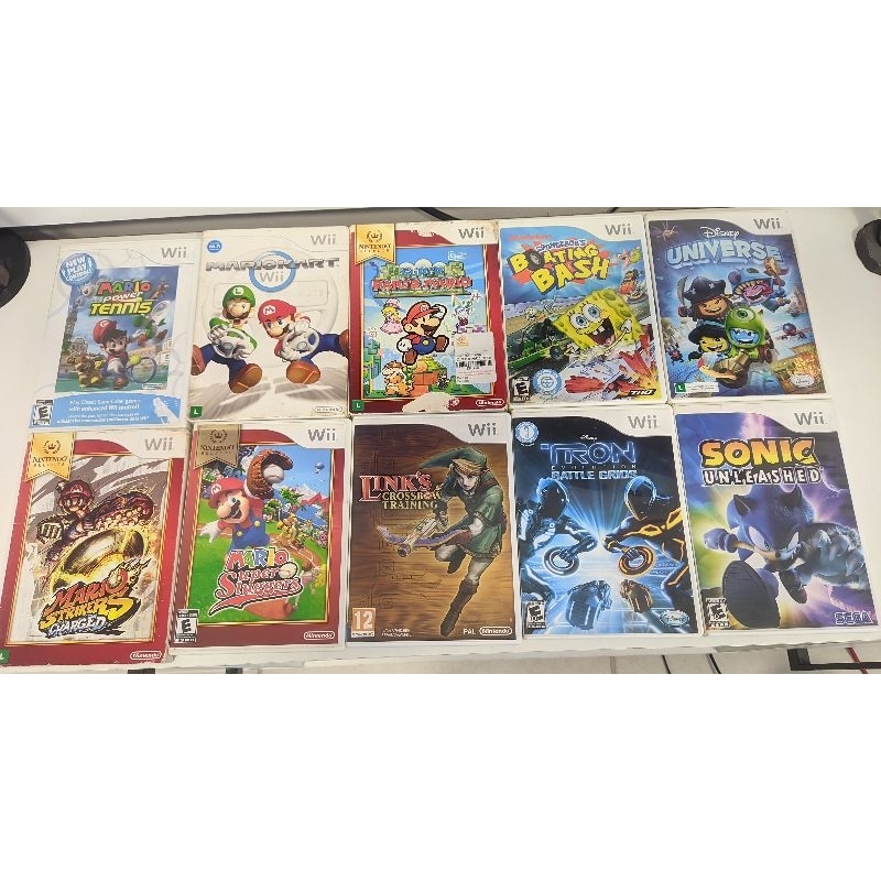 jogos nintendo wii/Wii u americanos e semi novo lê descrição