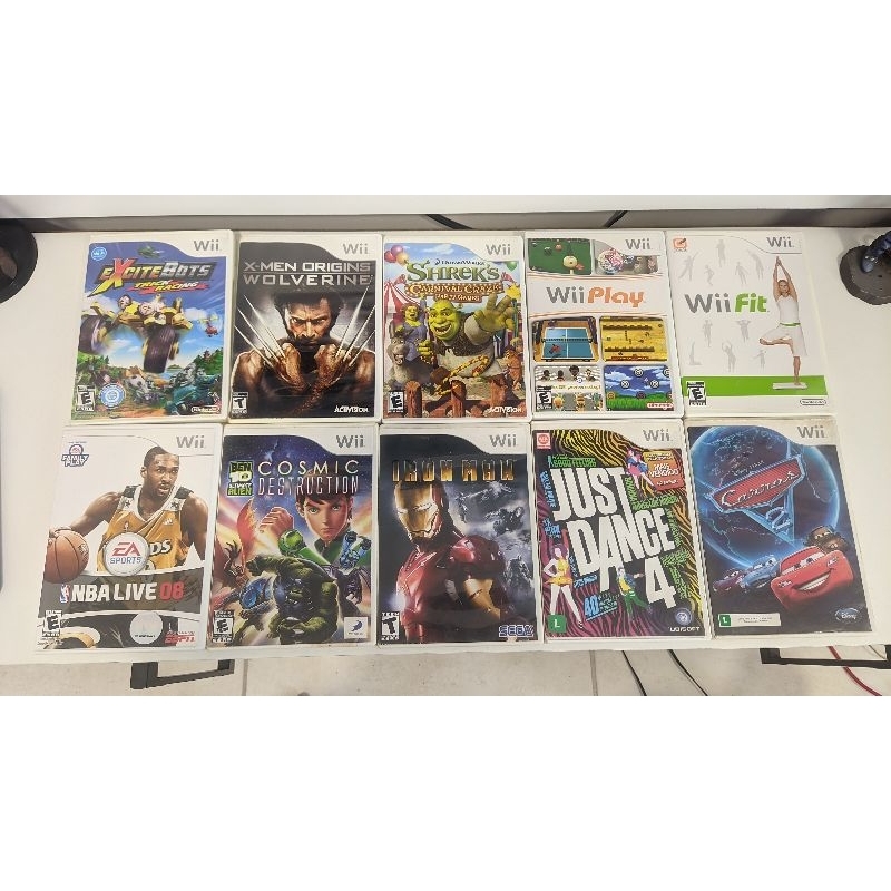 jogos nintendo wii/Wii u americanos e semi novo lê descrição