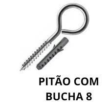 Parafuso Pitão Com Bucha 8 - 100 Peças