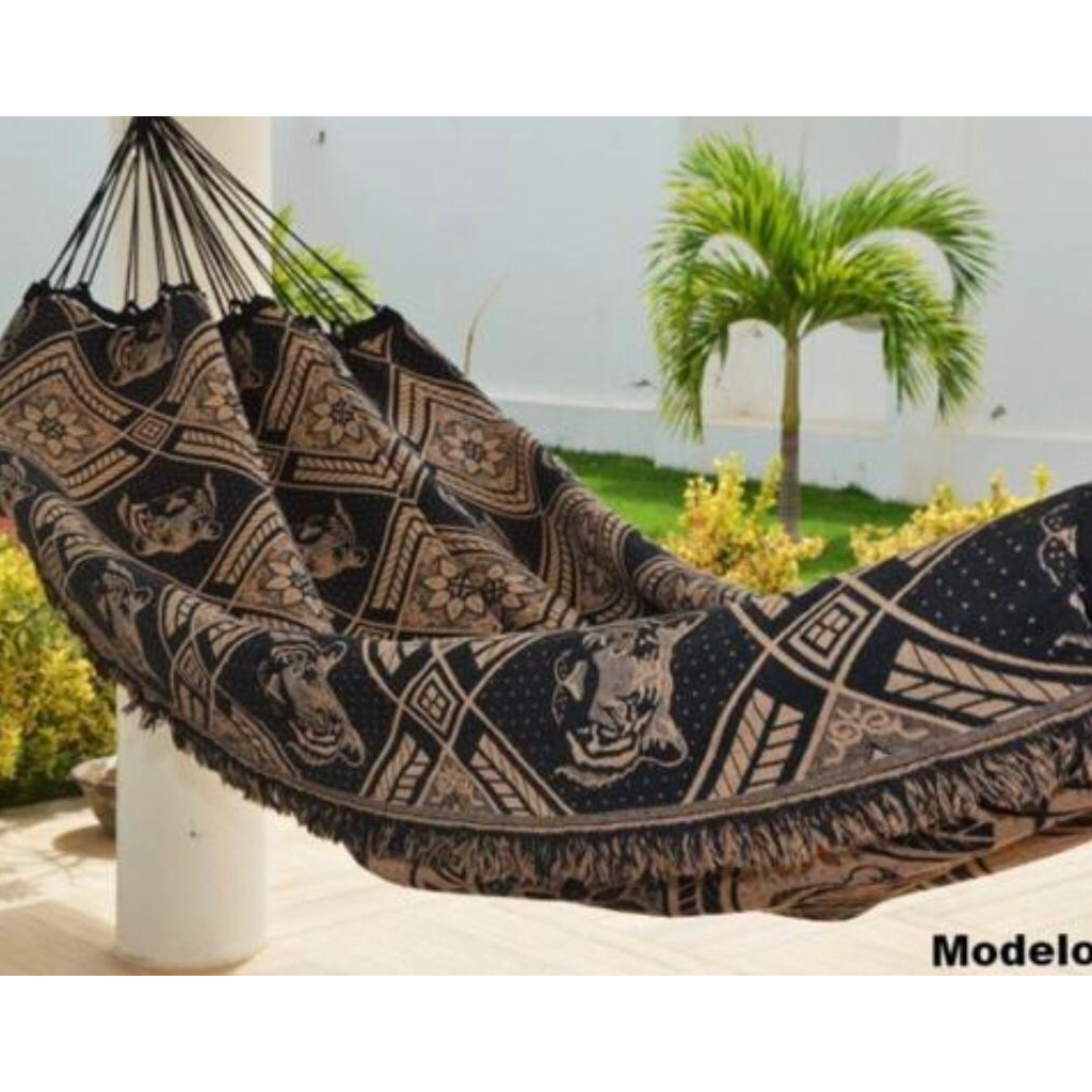 Rede De Dormir Descanso Casal Indiana Gigante Reforçada