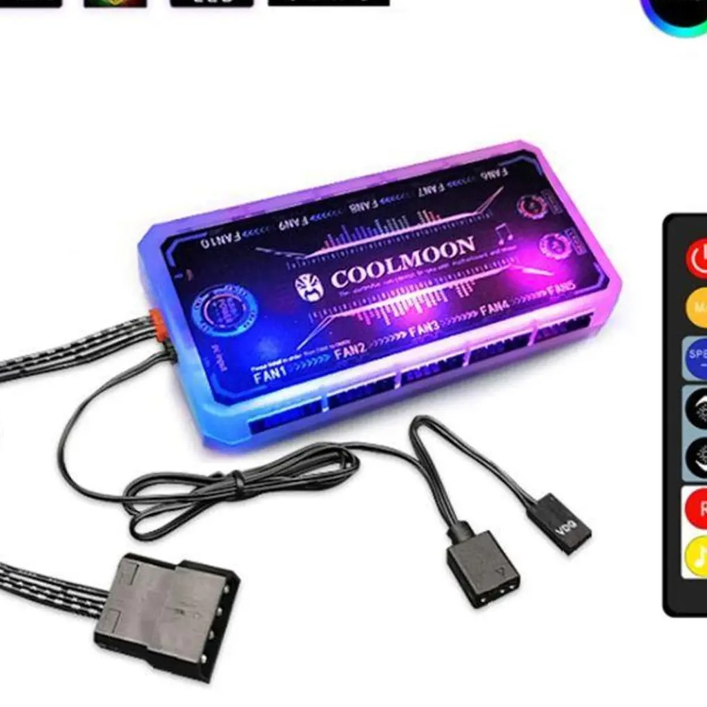 Controladora Rgb 6 Pinos Coolmoon Com Controle