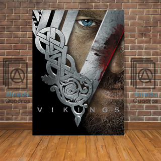 Vikings Placa decorativa mdf quadro decoração parede presente