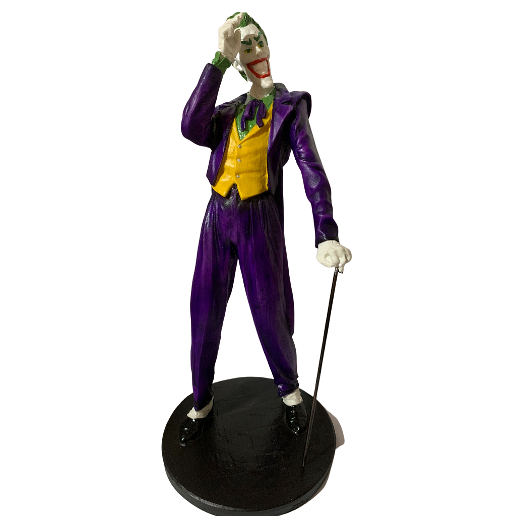Boneco Coringa Piada Mortal Estátua em Resina 30cm