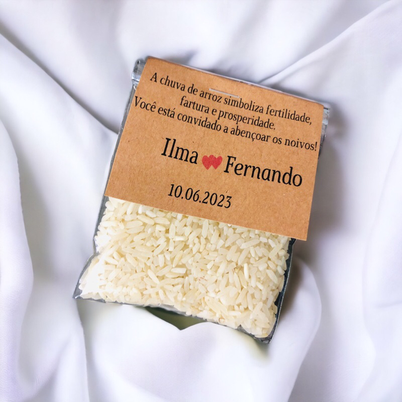 Chuva de arroz p/ casamento