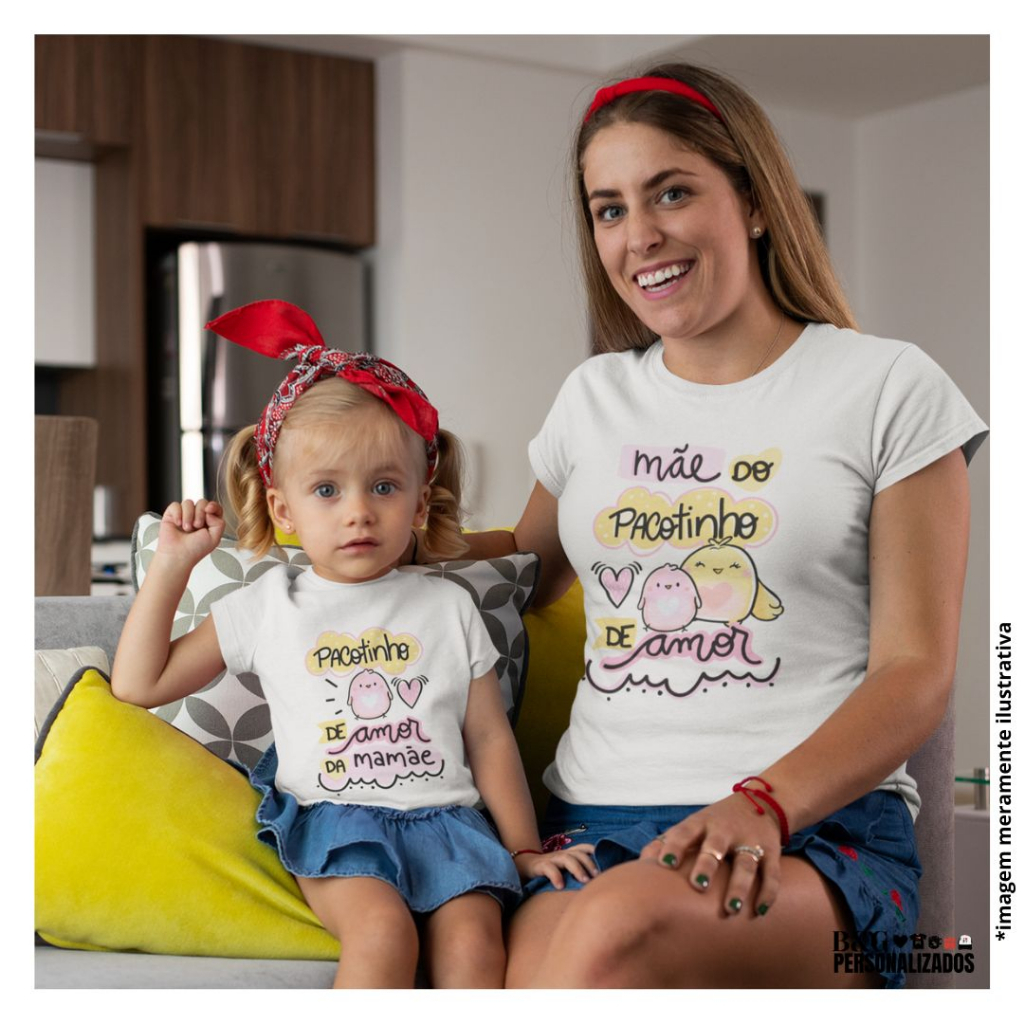 Camiseta personalizada best sale mae e filho