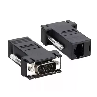 Adaptador Extensor Vga Video Via Cabo Rede Vga - 1 MarisaStore em Oferta na Shopee