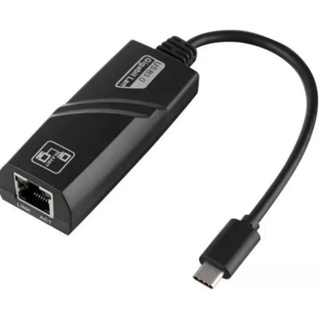 Cabo Adaptador Type-C Para RJ45 Lan Gigabit 10/100/1000Mbps. DESKCTOP PC e NOTEBOOK