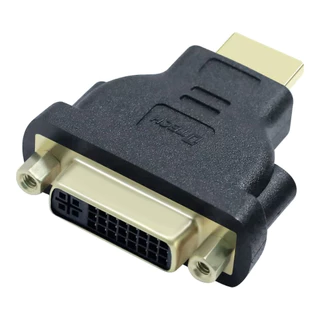 Adaptador HDMI para DVI, CableCreation Conversor bidirecional HDMI macho para DVI fêmea, Conveter 1080P DVI para HDMI, 3D, 0,15M Preto