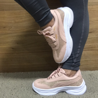 Tênis Feminino Casual Plataforma Moda Chunky Sneakers Feminina Puma Blogueira!