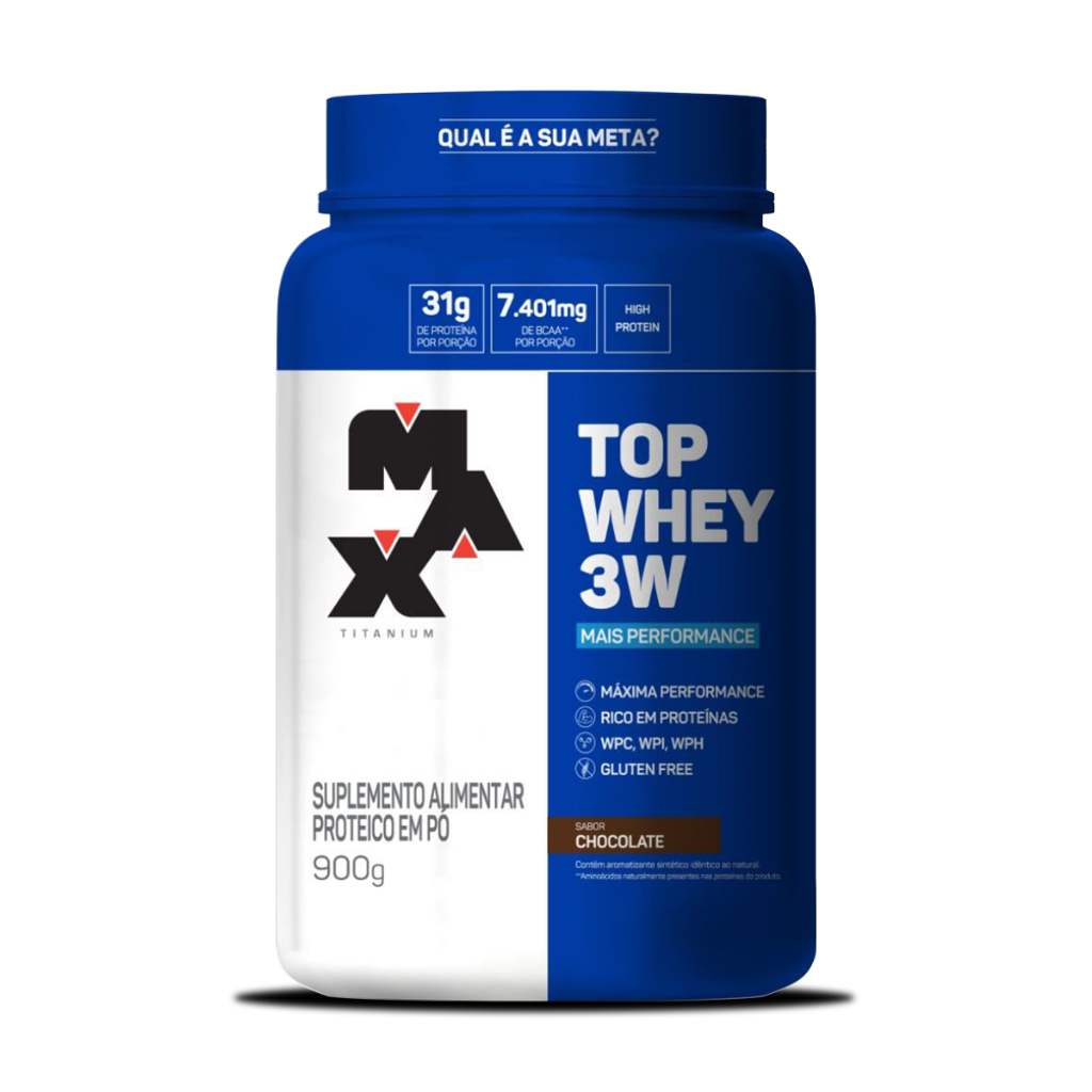 Top Whey 3W 900g Pote – Max Titanium