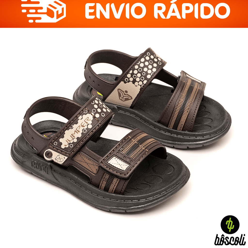 Sandália Chinelo Infantil Baby Kids Ortopédico com Velcro Original Crical usar com Meia + Nota Fiscal