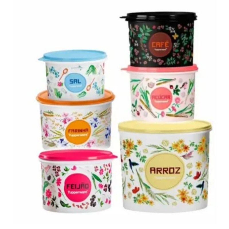 Linha Floral Mantimento Tupperware | Shopee Brasil