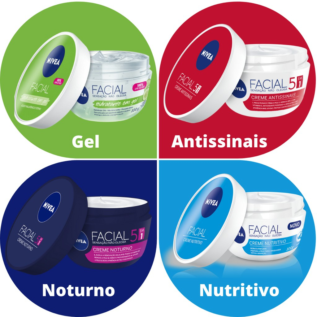 Nivea Creme Facial 100 G ( Escolha) | Shopee Brasil