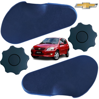 Kit 4 Moldura Capa E Manopla Lateral Banco Celta / Prisma
