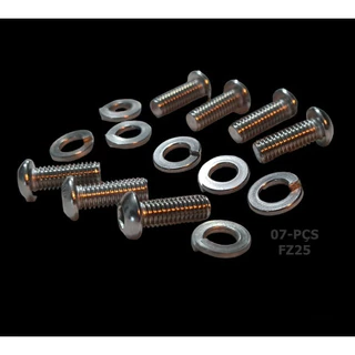 Parafuso Protetor De Escape Fz 25 Aço Inox Fazer 250 07 Pçs