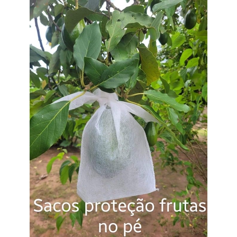 100 saquinhos tnt para proteção de frutas no pé(pêssegos goiabas,uvas ...