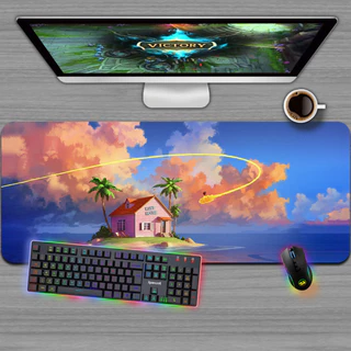 Mousepad Gamer, Tamanhos variados, Anime - KAME HOUSE DRAGON BALL