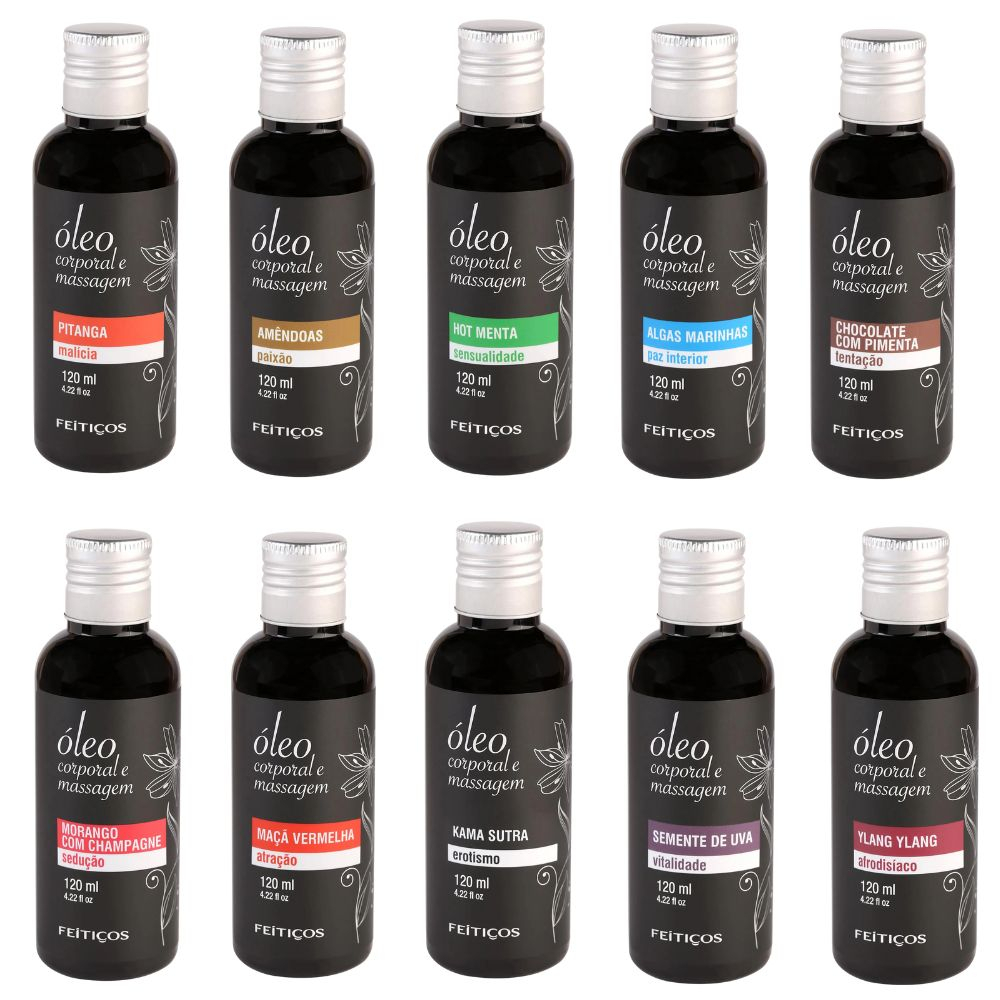 Óleo Para Massagem Aromático 120ml - Feitiços