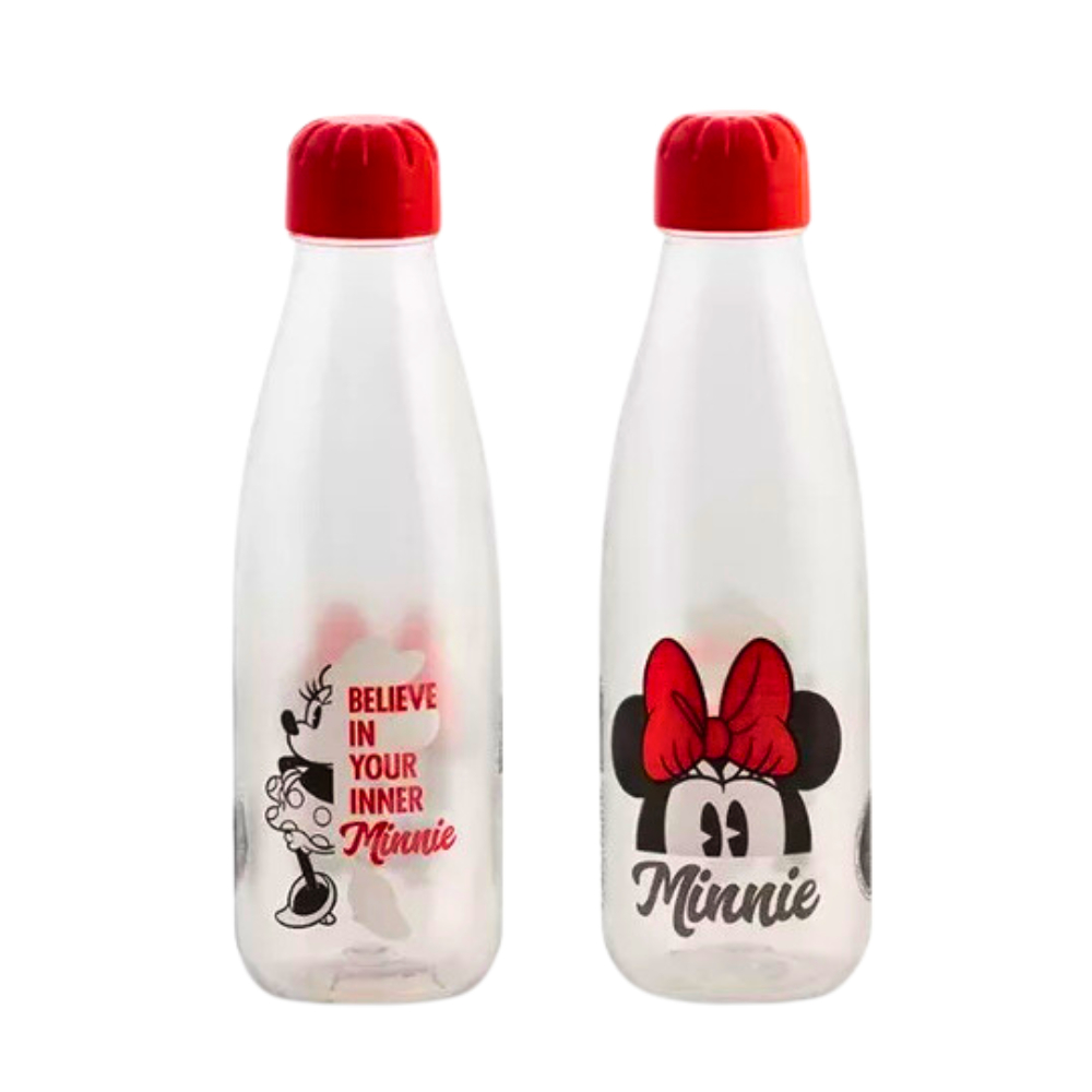 Garrafa Squeeze Minnie Mouse 600ml Pet Paris Transparente | Shopee Brasil