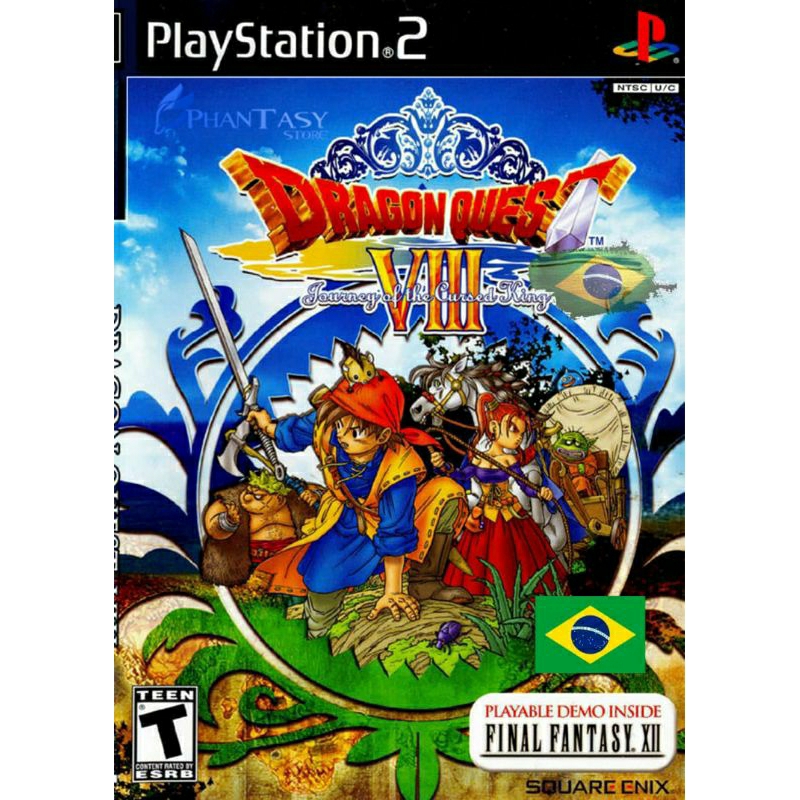 Dragon Quest VIII legendado em português para PlayStation 2 PS2