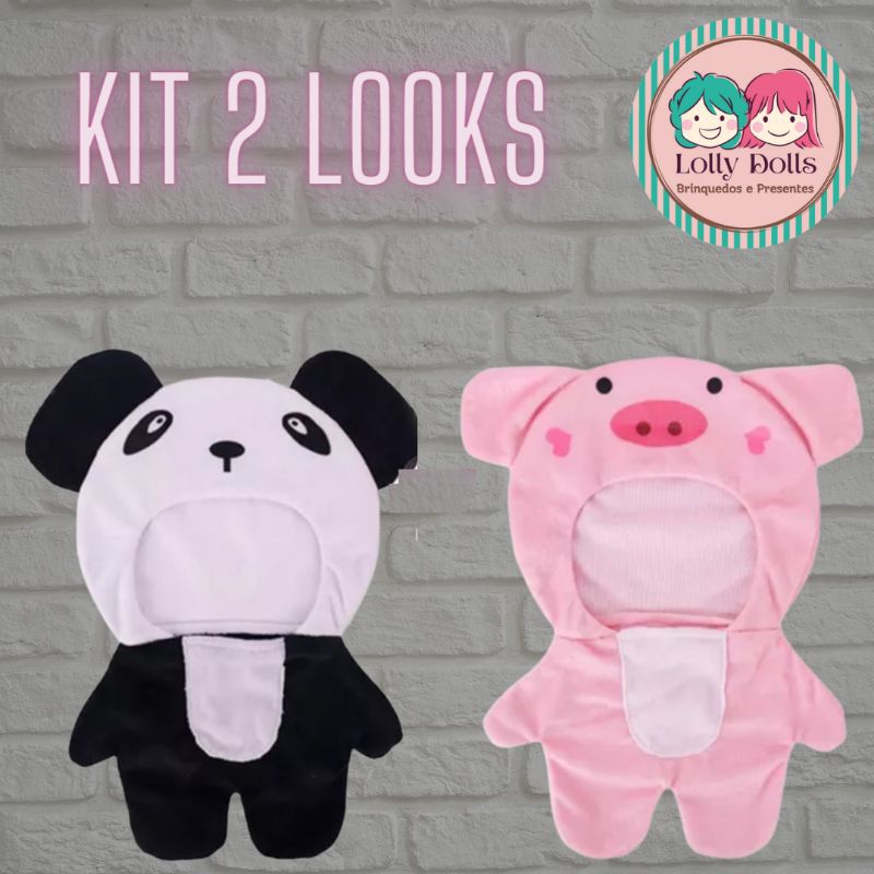 Kit 2 roupinhas fantasia pijama para Pato Café Mimi Lalafanfan Paper ...
