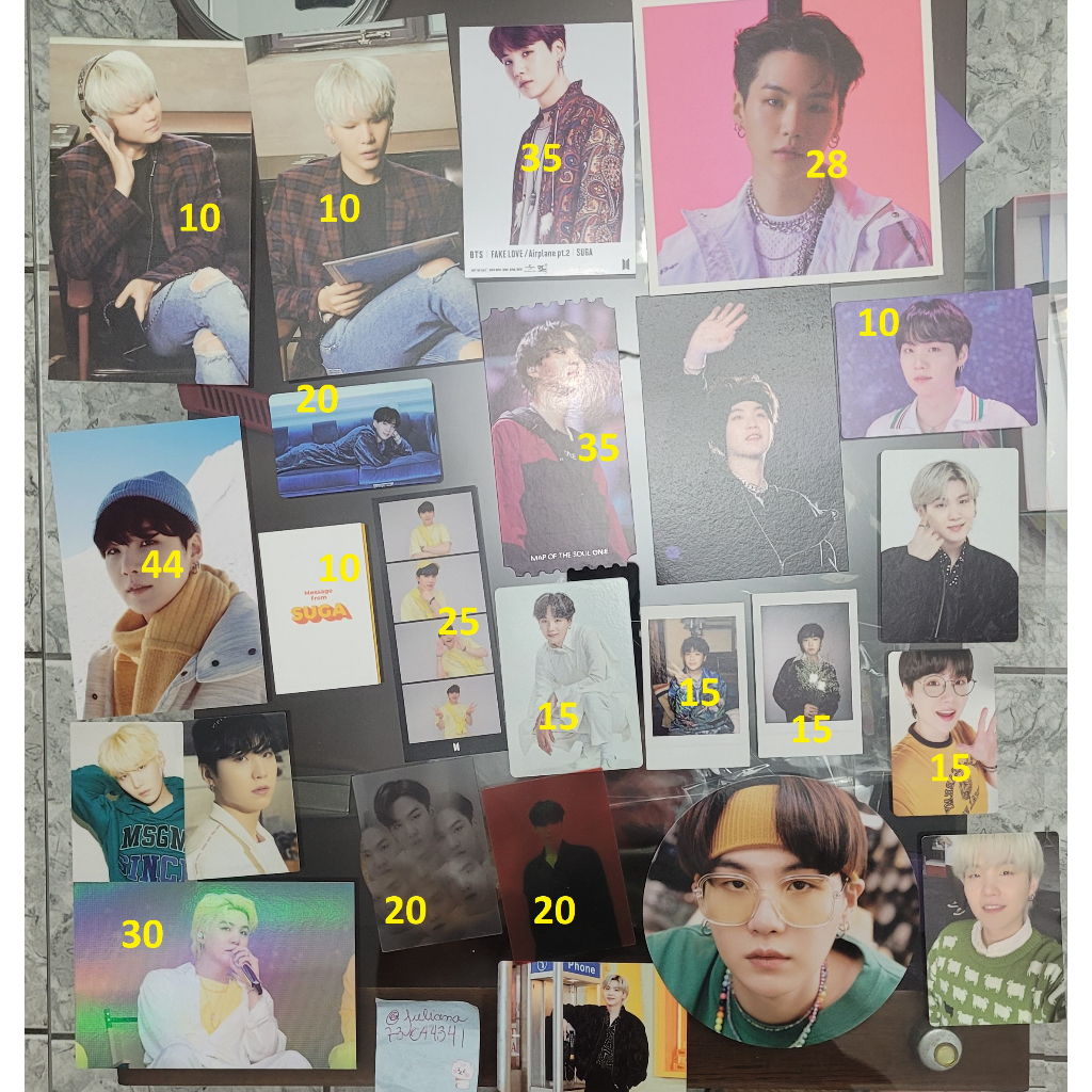 BTS Suga Cards Oficial Shopee Brasil