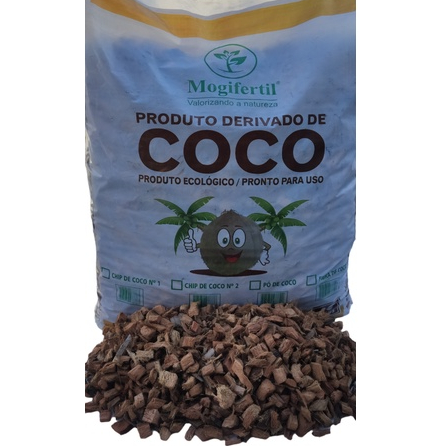 40 Litros Chips de Coco para Substratos Orquídeas Vasos