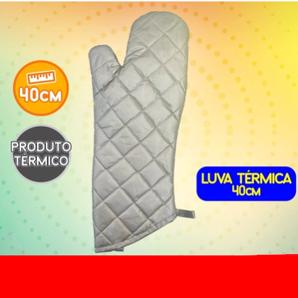 Luva Térmica Metalizada Cano Longo Forno - Fogão - Cozinha 4
