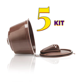 5 KIT Capsula Reutilizável Dolce Gusto Copo Filtro Da Cápsula Café Nescafe Recarregáveis